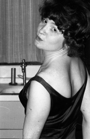 Greta in dress for the Hospital Ball