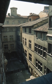 Courtyard in shadow