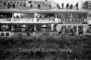 Ecurie Ecosse Jaguar pits in the morning