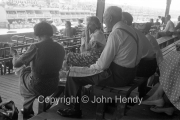 French family picnicking in the stand