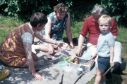 DAVID, GRETA, ELSIE AND SYD AT HIDCOTE