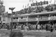 General view of the pits before the race, in front of the Fiat Abarth pits
