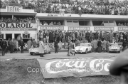 General view of the pits before the race, in front of the Panhard pits