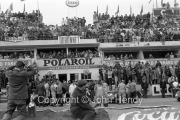 General view before the start, with Aston Martins in the background