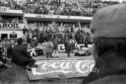General view before the start, with #9 Maserati Tipo 63 (Ludovico Scarfiotti and Nino Vaccarella)