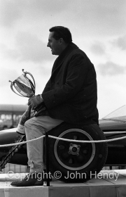 Jack Brabham with trophy