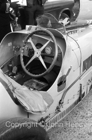 Vintage car cockpit