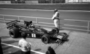 F1 - #1 Lotus-Cosworth 76 (Ronnie Petersen) leaving the pits