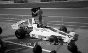 F1 - #26 Embassy Hill Lola-Cosworth T370 (Graham Hill) leaving the pits