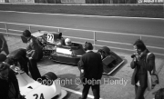 F1 - #22 Ensign-Cosworth (Brian Redman) leaving the pits