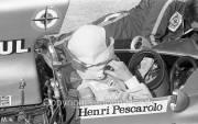 F1 - #10 BRM P260 (Henri Pescarolo) in the pits