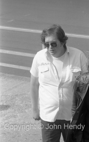 Lord Hesketh (Le Patron) in the pits