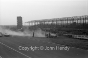 #30 Jaguar XK120 3442cc - J Kenyon - on fire