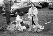 Pam and Rita having a picnic
