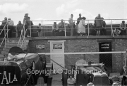 Spectators above the pits