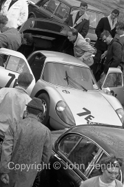 Team #7 GT Mixture, Car E - Porsche 904 (J.Morris) in the paddock