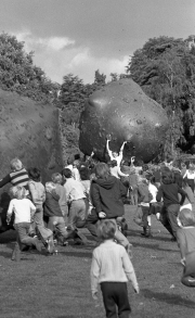 Giant inflatable rocks