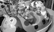 David and Simon at the funfair