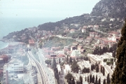 Monaco from the Jardin Exotique, towards Nice