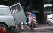 English couple on Monaco pavement