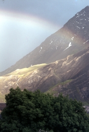 Rainbow over La Meije
