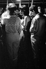 In the bar at night