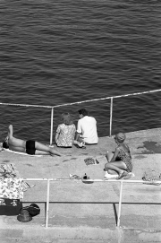 Watching the water-skiers
