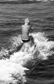 Water-skiing, bikini