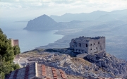 Old barracks and Monte Cofano from Erice
