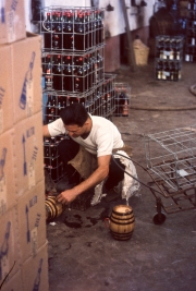 Filling the little barrels