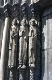 Figures by the West Door