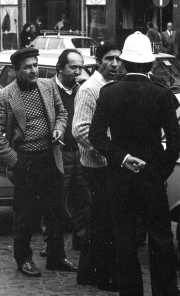 Locals and Policeman