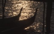 Silhouette of Gondola Bows