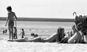 Young lady sunbathing