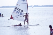 Windsurfer and passenger