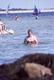 Greta in the sea