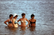 Four bikini girls