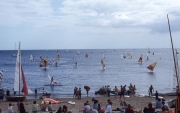 Benodet beach, with windsurfers
