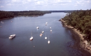Rover Odet, upstream from Benodet bridge