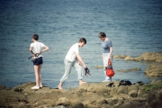 The family on the rocks