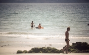 Greta and Simon in the sea