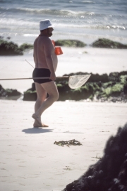 Fat Frenchman going fishing