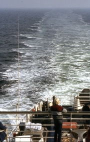 Wake in mid-channel