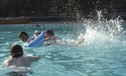 Splashing in the pool
