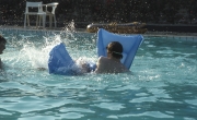 Splashing in the pool