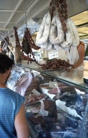 Benodet Market - charcuterie