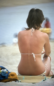 Striped bikini