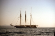 Three-masted schooner