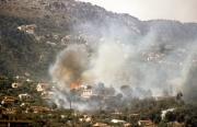 Fire in the hills above Monte Carlo