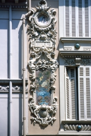 Decorated house front
